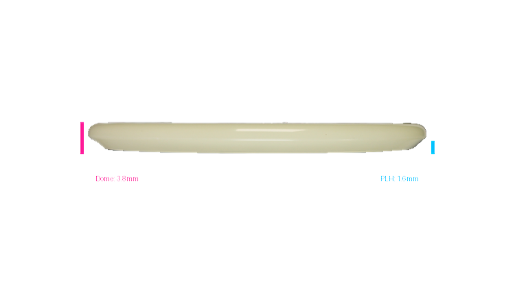 Discraft Mega Glo Z Zone Putter Profile View