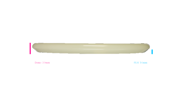 Discraft Mega Glo Z Zone Putter Profile View