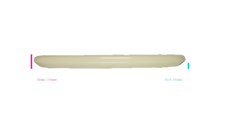 Discraft Mega Glo Z Zone Putter Profile View