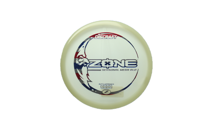 Discraft Mega Glo Z Zone Putter Front View