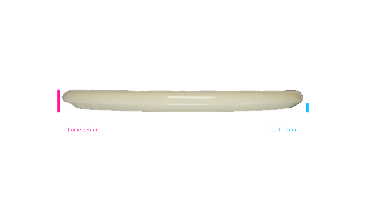 Discraft Mega Glo Z Zone SS Putter Profile View