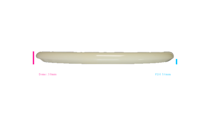 Discraft Mega Glo Z Zone SS Putter Profile View