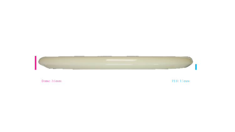 Discraft Mega Glo Z Zone SS Putter Profile View