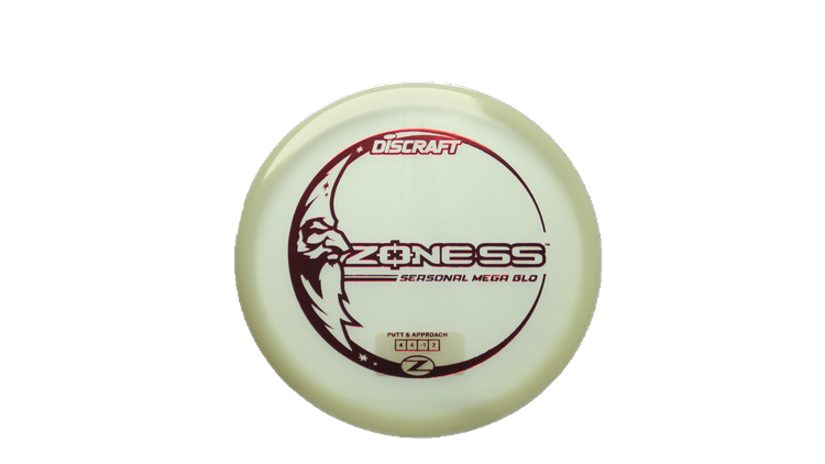 Discraft Mega Glo Z Zone SS Putter Front View
