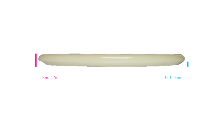 Discraft Mega Glo Z Zone SS Putter Profile View