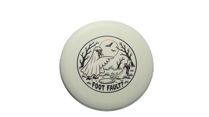 Pie Pan Discs 2026 Halloween Foot Fault Stick Butter Bagger Putter Front View