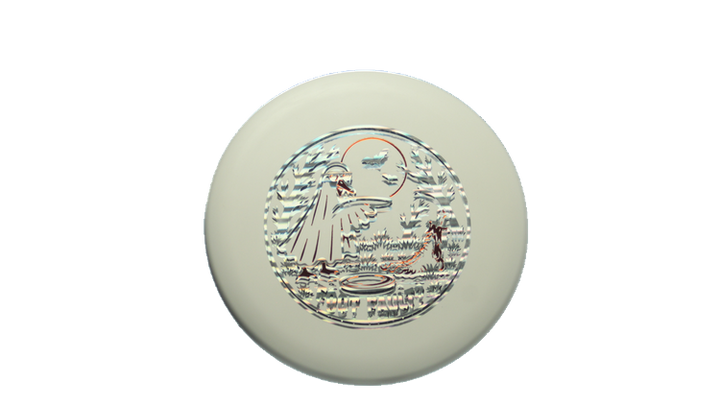 Pie Pan Discs 2026 Halloween Foot Fault Eggs-Out Stick Butter Bagger Putter Front View