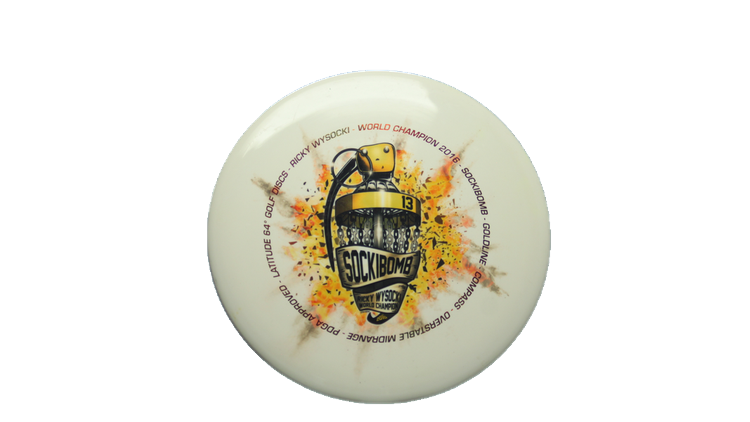 Latitude 64 Ricky Wysocki Sockibomb DyeMax Gold Compass Midrange Front View