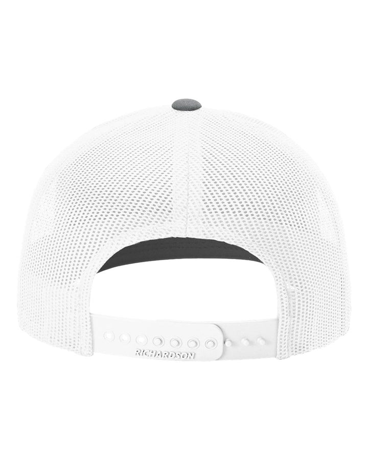 Hazy Shade Trucker Hat- Red/ White/ Heather Grey MD-LG (7 - 7 3/4)