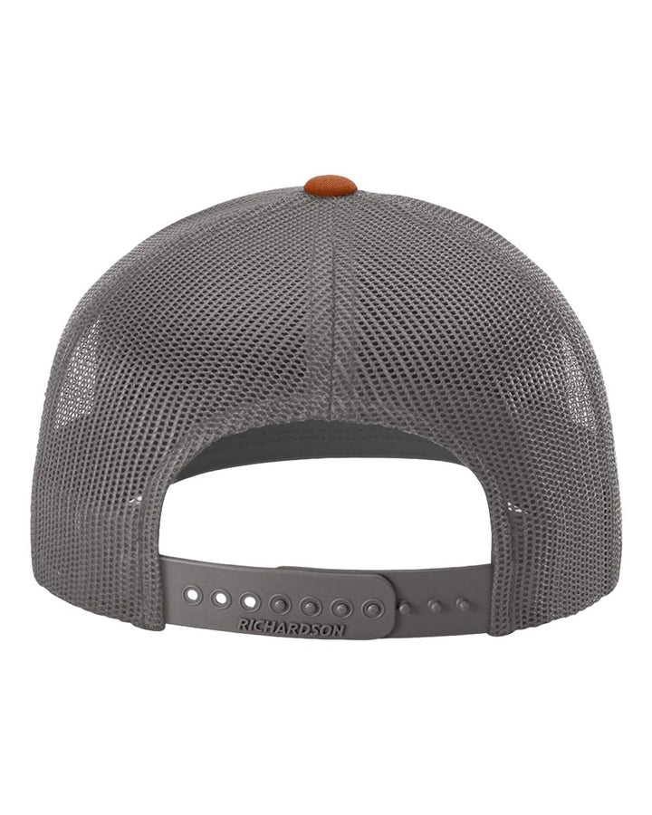 Hazy Shade Trucker Hat- Heather Grey/ Charcoal/ Dark Orange MD-LG (7 - 7 3/4)