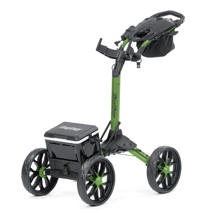 Bag Boy Quad Pro Disc Golf Cart- Green/Black