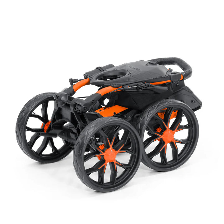 Bag Boy Quad Pro Disc Golf Cart- Orange/Black