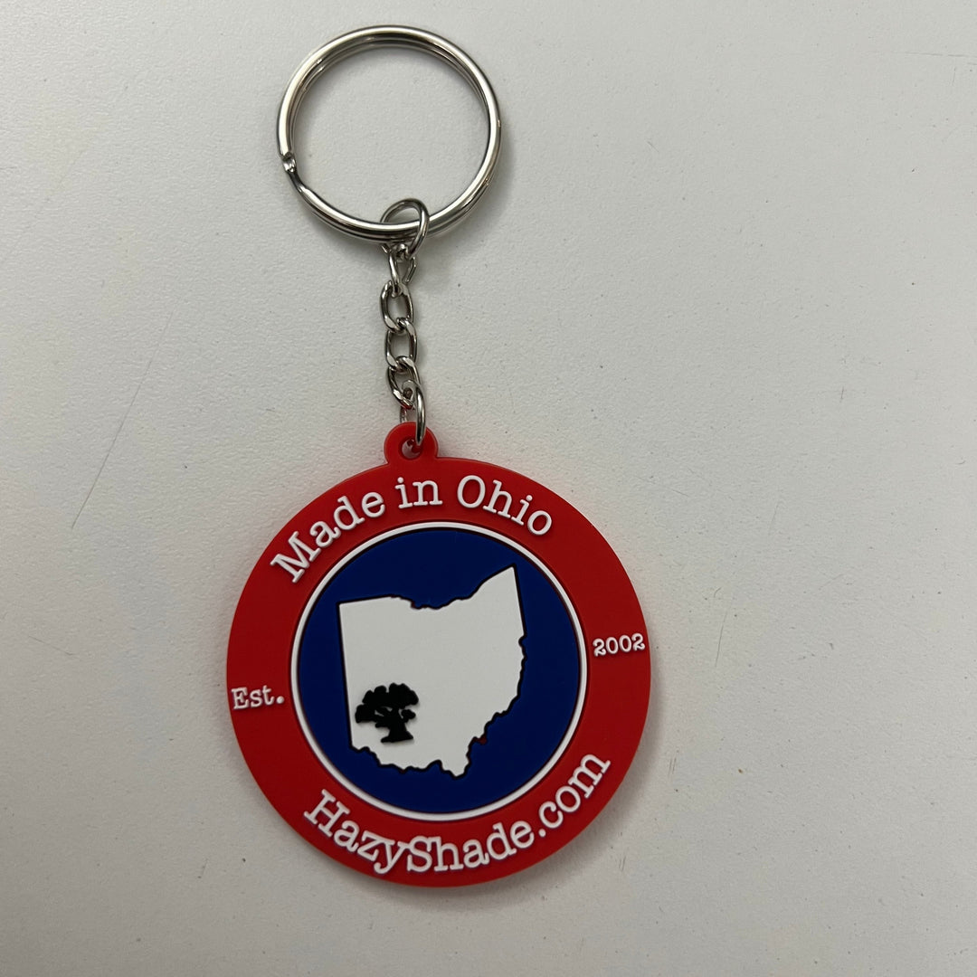 Hazy Shade Made In Ohio Rubber Keychain