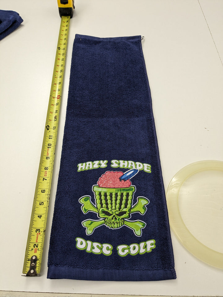 Hazy Shade Basket Brain Navy Microfiber Golf Towel Color