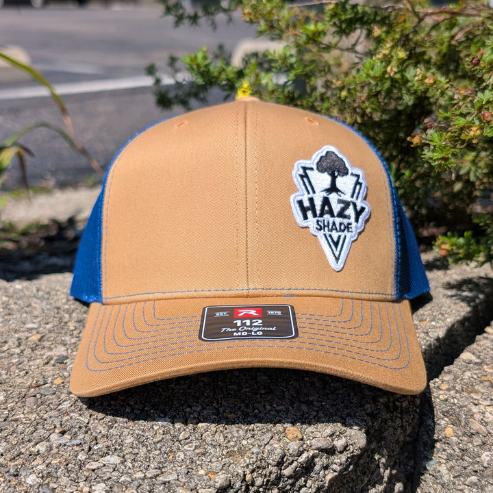 Hazy Shade Trucker Hat- Biscuit/ True Blue MD-LG (7 - 7 3/4)