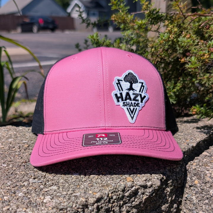 Hazy Shade Trucker Hat- Hot Pink/ Black MD-LG (7 - 7 3/4)