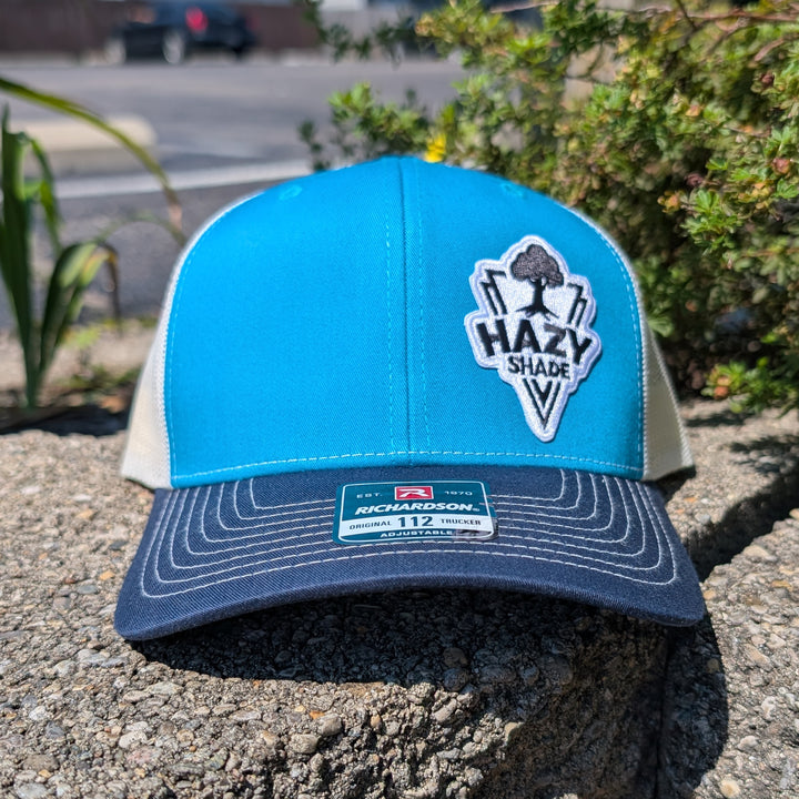 Hazy Shade Trucker Hat- Blue Teal/ Birch/ Navy MD-LG (7 - 7 3/4)