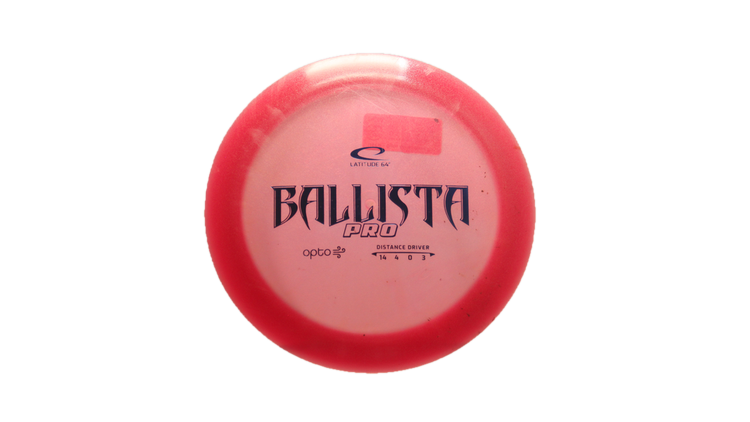 Latitude 64 Opto Air Ballista Pro Distance Driver Front View