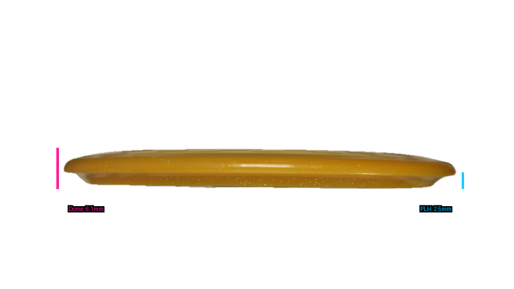 USED Discraft Glo Z Sparkle Drone Midrange Profile View