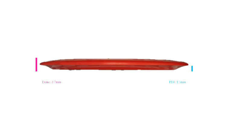 USED Dynamic Discs Fuzion-X Sergeant Distance Driver Profile View