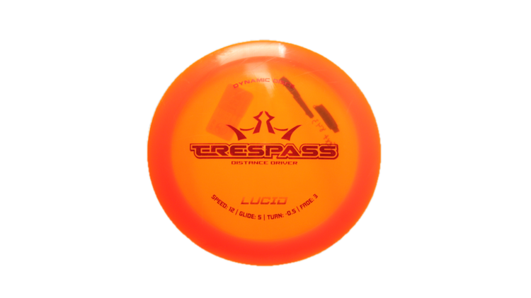 USED Dynamic Discs Lucid Trespass Distance Driver Front View