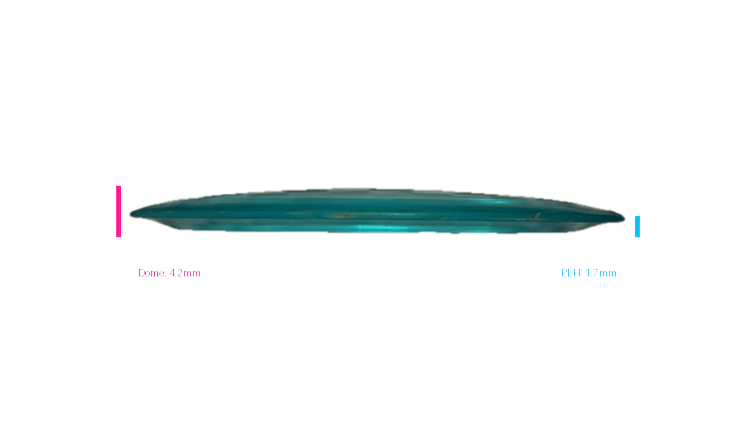 USED Dynamic Discs Lucid-Ice Trespass Distance Driver Profile View