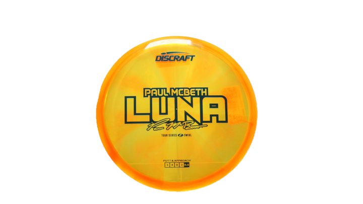 USED Discraft Z Swirl Luna Putter Front View