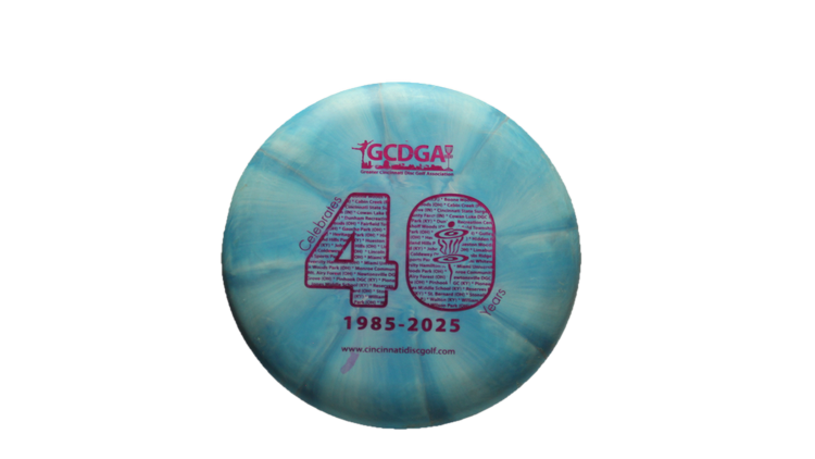 USED Discraft Crazy Tough Swirl Kratos Putter Front View