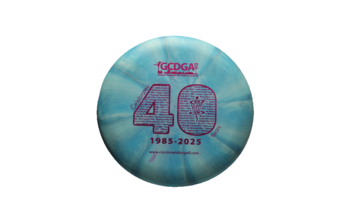 USED Discraft Crazy Tough Swirl Kratos Putter Front View