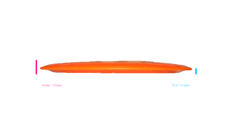 USED Dynamic Discs Lucid Air Trespass Distance Driver Profile View
