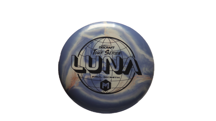 USED Discraft Tour Swirl ESP Luna Putter Front View