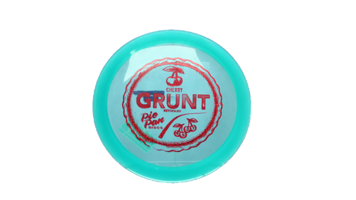 USED Pie Pan Discs Cherry Grunt (retooled) Fairway Driver Front View