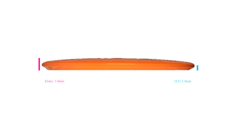 USED Dynamic Discs Fuzion Emac Truth Midrange Profile View