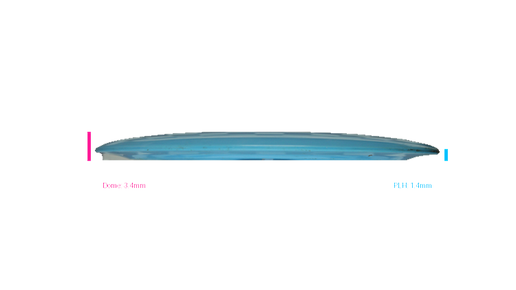 USED Discmania Swirly S-Line DD3 Distance Driver Profile View