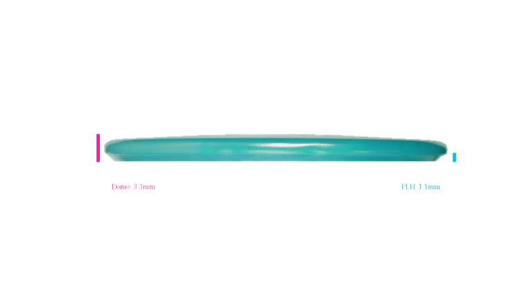 USED Dynamic Discs Lucid Glimmer Suspect Midrange Profile View