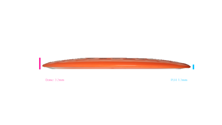 USED Dynamic Discs BioFuzion Raider Distance Driver Profile View