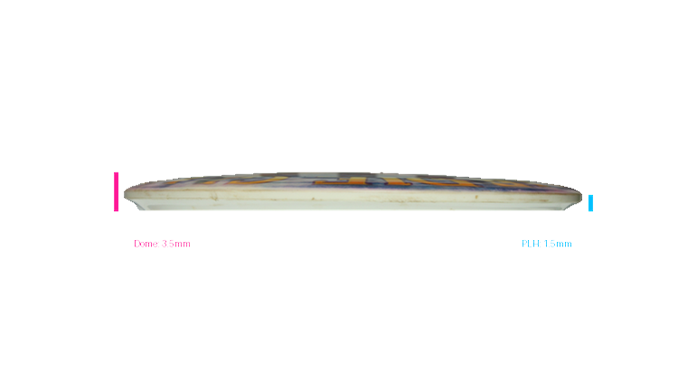 USED Dynamic Discs DyeMax Emac Truth Midrange Profile View