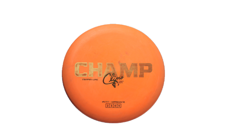USED Climo Disc Golf Trophy Line Champ Putter Front View
