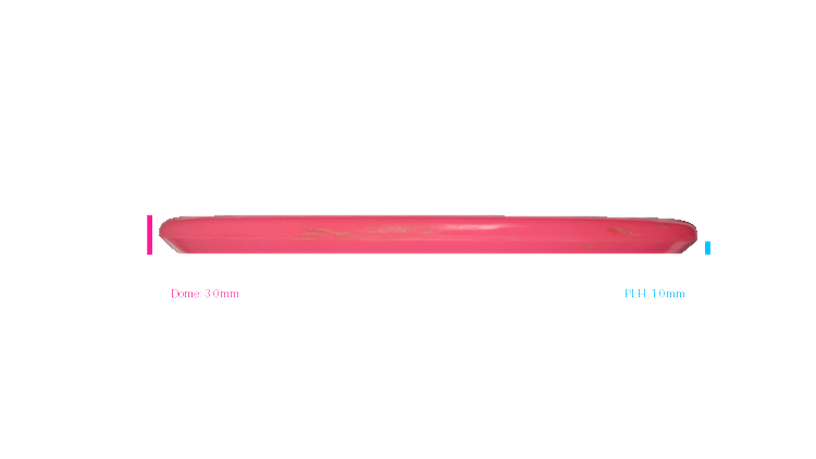 USED Discmania Color Glow C-Line Drop Putter Profile View
