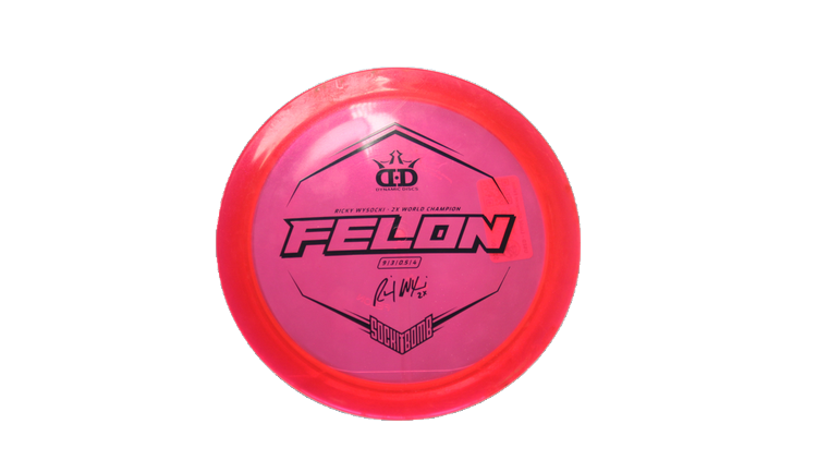 USED Dynamic Discs Lucid Glimmer Felon Fairway Driver Front View