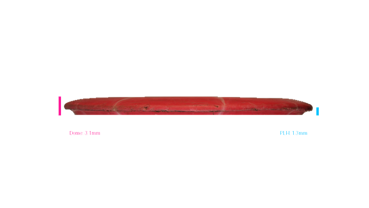 USED Westside Discs Origio Burst Warship Midrange Profile View