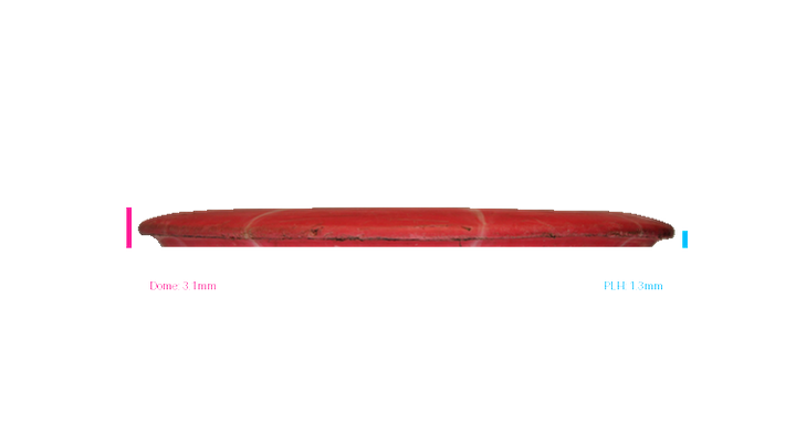 USED Westside Discs Origio Burst Warship Midrange Profile View
