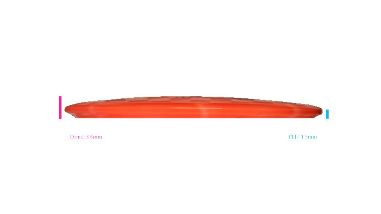 USED Dynamic Discs Fuzion Burst Emac Truth Midrange Profile View