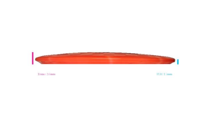 USED Dynamic Discs Fuzion Burst Emac Truth Midrange Profile View