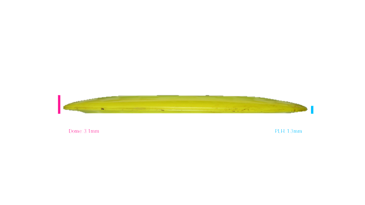 USED Discraft Z Zeus Distance Driver Profile View