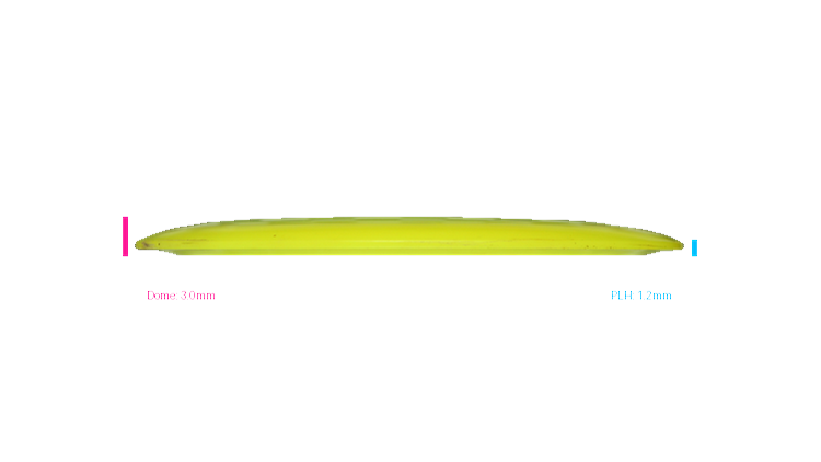 USED Dynamic Discs Lucid Trespass Distance Driver Profile View