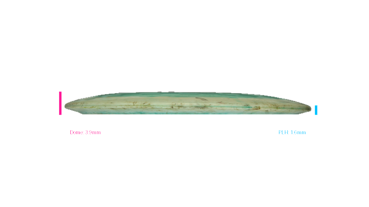 USED Dynamic Discs Lucid-Ice Orbit Maverick Fairway Driver Profile View