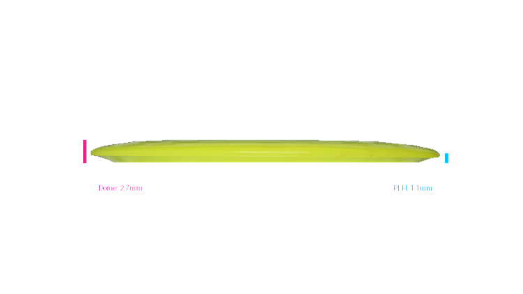 USED Dynamic Discs Lucid Criminal Distance Driver Profile View