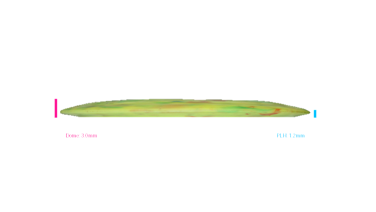 USED Discraft Jawbreaker Lite Scorch Distance Driver Profile View