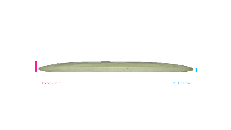 USED Infinite Metal Flake Glow C-Blend Czar Distance Driver Profile View